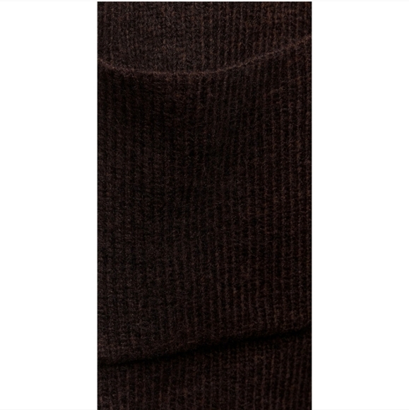 ZARA Cardigan Coat Cape Scarf Brown size S and M - Picture 13 of 16